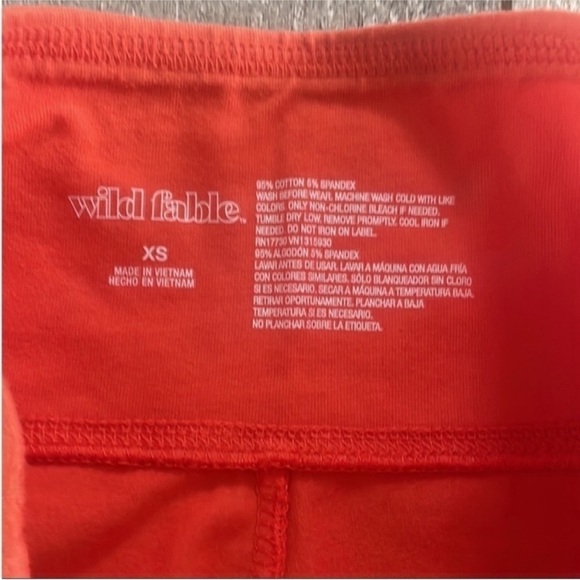 Wild Fable Size XS High-Waisted Orange and Pink Leggings. - Picture 3 of 4